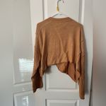 Free People  orange/tan Cardigan Sweater Photo 3
