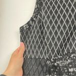 Jonathan Simkhai Black & White Textured Patchwork Style Fit & Flare Mini Dress 6 Photo 1