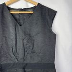 Brooks Brothers  X Loro Piana Black Shimmer Knee Length Sheath Dress 10 Photo 2