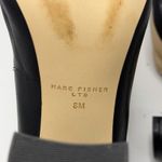 Marc Fisher Abilene Leather Pumps Size 8 M Black Pointed Toe Block Heel Classic Photo 9