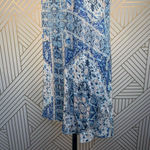 Lavender Brown  Blue Geometric Paisley Print Dress‎ Photo 5
