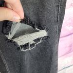 BLANK NYC  THE MADISON CROP FADED BLACK OPEN DISTRESSED RAW ANKLE JEANS 31 NWT Photo 5