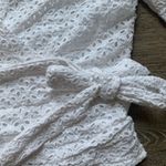 Greylin  Anthropologie White Eyelet Blouse XS Photo 2