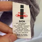 Purple Lavender Dolman Lace Loose Knit Crew Top Photo 4