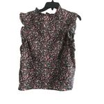 BB Dakota Steve Madden Black Floral Blouse Large Photo 5