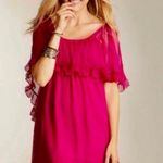 Free People Hot Raspberry Purple Cape Ruffle Dress Photo 1