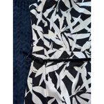 Alfani Black White Belted Dress Button Front Midi Sleeveless Size 14 NWT Photo 2