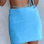 White Fox Boutique White Fox Blue Skirt Photo 4