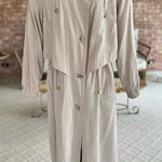 Gallery Gray Putty Women’s Hooded Soft-shell Trenchcoat M Photo 0