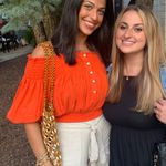 Free People Orange Off The Shoulder Top Photo 0