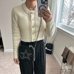 House of Harlow 1960 Cropped length Cardigan. Xs Silver Photo 4