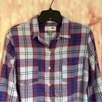 Old Navy  Classic Fit Light Blue Plaid Button Down Shirt Photo 1