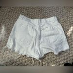 Signature 8  white ripped jean shorts medium Photo 1