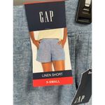 Gap NWT  Linen blue chambray shorts Size XS Photo 2