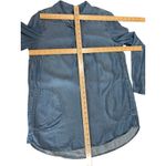 J Jill Denim Collared Tunic Shirt Womens Size S 100% Lyocell Casual Fall Pockets Blue Photo 6