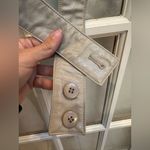 Topshop  Vinyl Wrap Skirt Vegan Faux Leather Grunge Punk  Dove Grey Size 14 NWT Photo 9