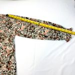 Jessica Simpson  V-Neck Floral Blouse Long Sleeve Cream Brown Small Photo 11