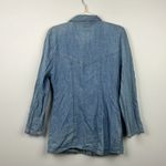 Vintage d. Frank women’s denim and metallic silver button down jean jacket Blue Size 6 Photo 5