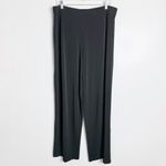 Susan Graver NWOT‎  Essentials Liquid Knit Straight Leg Pant Black X-Large Petite Photo 1