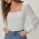 Nasty Gal Cups And Downs Square Neck Crop Top Photo 1