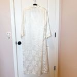 Victoria's Secret Vtg Womens Long Length Robe Size S Floral Jacquard Satin Gold Photo 4
