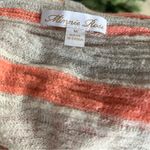 Minnie Rose  Orange and Gray Linen Hoodie Sweater Sz Medium Photo 4