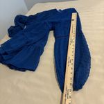 Kojooin Babydoll Top Womens Large Blue Pullover Balloon Sleeve Flowy Boho Hippie Photo 7