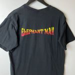 2000 Vintage Y2K Elephant Man Arlington Heights T Shirt Black Large L Solid Logo Photo 5