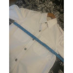 Current/Elliott CURRENT ELLIOTT $198 The Perfect Shirt (Shacket) in Sugar White Size 0 Photo 4