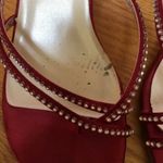 Michaelangelo  6.5 red strappy rhinestone sandals Photo 11