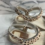 Dolce Vita | Leopard Print Calf Hair Hook & Loop Platform Chucky Sandals Sz 9.5 Brown Photo 1