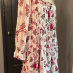 Free People  Carmella Mini Floral Boho Cotton Dress Pink Florals Photo 3