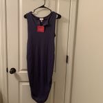 Isabel Maternity by Ingrid & Isabel Women's Dress Rib Henley Ruched Sides Size S Photo 1