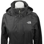 The North Face Dryvent Womens Black Zip Up Hoodie Windbreaker Rain Coat Jacket S Photo 2
