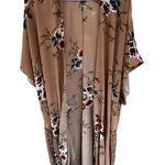 None Floral Kimono Cardigan Photo 0