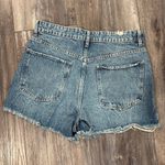 ZARA  Distressed Button Fly High Rise Denim Shorts 8 Photo 2