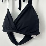 White House | Black Market NEW WHBM  Bikini Top Black Halter Underwire Size XL Photo 1