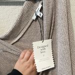 Stella & Dot  (NWT) Oatmeal Asymmetrical, Off Shoulder Long Sleeve Top, Size XL Photo 4