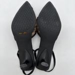 Cosy Island Old Money Mob Wife Kitten Heel Slingback Mesh Leopard Print Pumps 8 Brown Photo 1