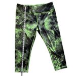 Active Life Horoscope Capri Leggings Green Geometric Reversible Size M (est.) Photo 7