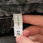 PacSun Washed Black Mom Distressed Jeans size 25 Photo 11