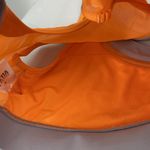 Zyia  Orange Key Hole Mack Multi Clasp Mesh Sports Bra Size Small Photo 4