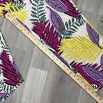 Jane and Delancey Jane & Delaney Tropical Print High Waist Wide Leg Crop Pants Small Photo 10