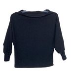 Windsor Black Ribbed Dolman Sleeve Sweater Sz S Photo 4