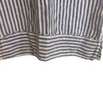Ellen Tracy  Womens Sleeveless Striped Button Linen Nautical Top Size Medium‎ Photo 3
