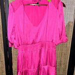 Sam Edelman 
Tiered Satin Blouson Dress size medium new with tags Photo 0