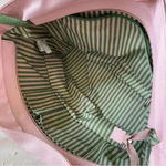 Lacoste PVC Tote Bag Baby Pink Canvas Handles Y2K Shoulder Bag Matching Wallet Photo 7