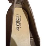 Seychelles Anthropology  Women's 9W Wide Taupe Suede Ruched Wedge Heel Shoes Photo 9