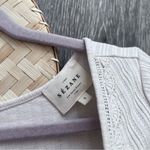 Sézane Sezane Maddie shirt cream button front scalloped detailing Photo 2