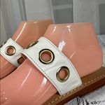 Mystique Boutique  White Tan Sandals with Gold Accents size 8 Photo 8